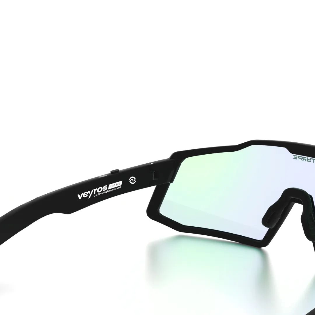 BASS MATT BLACK PHOTOCROMIC GREEN DETAIL LEFT