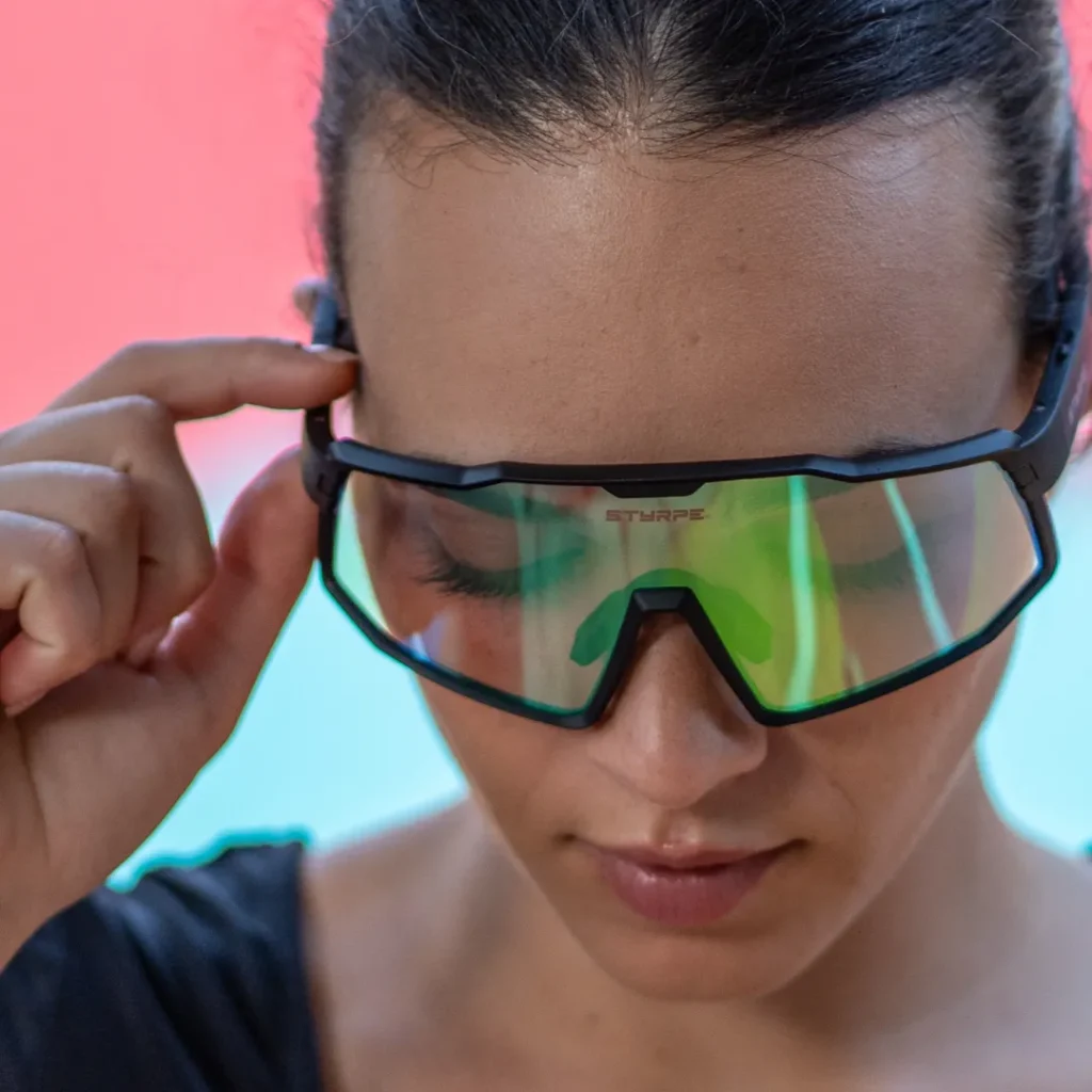 Gafas de sol con Bluetooth Veyros Bass Black Green Photochromic