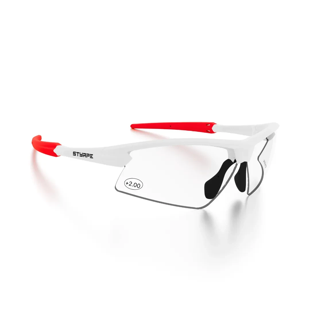 Styrpe 04 White / Red bifocal fotocromática +2,00